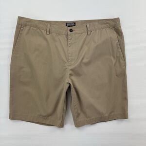 Michael Kors Men’s Khaki Chino Shorts Size 38 Classic Flat Front Cotton